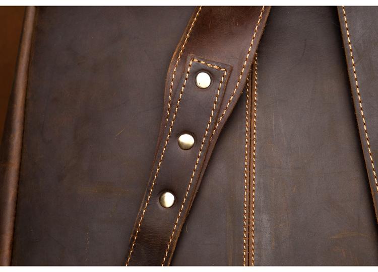 The Vernon Backpack | Genuine Vintage Leather Minimalist Backpack STEEL HORSE LEATHER