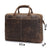 The Welch Briefcase | Vintage Leather Messenger Bag STEEL HORSE LEATHER