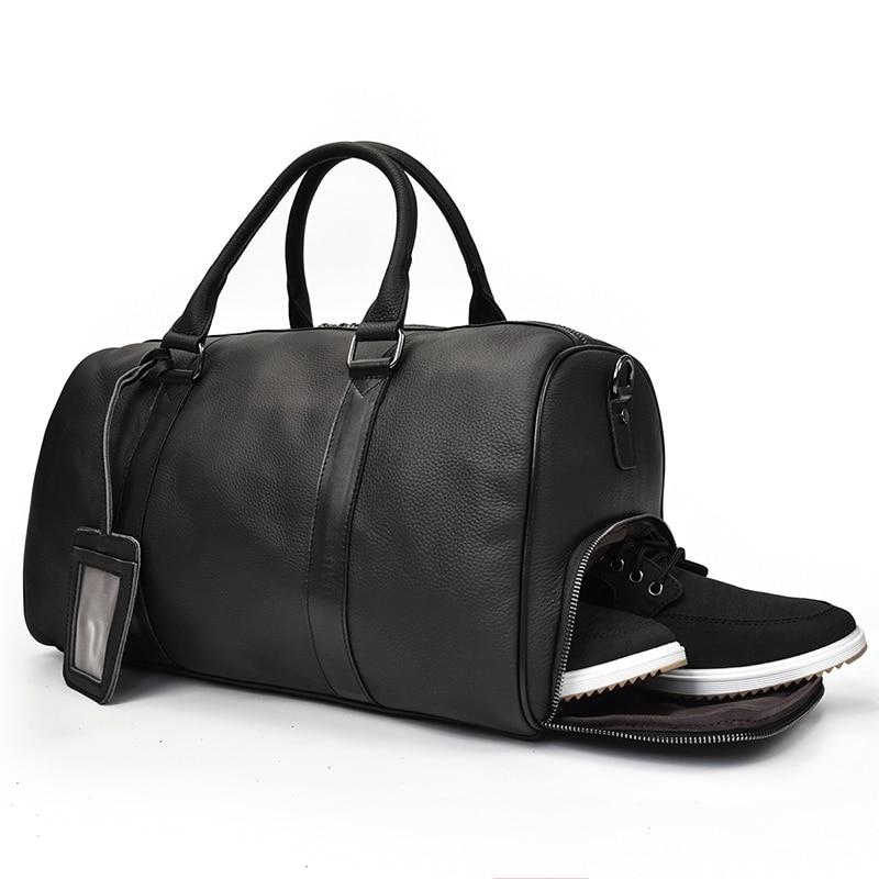 The Endre Weekender | Vintage Leather Duffle Bag STEEL HORSE LEATHER