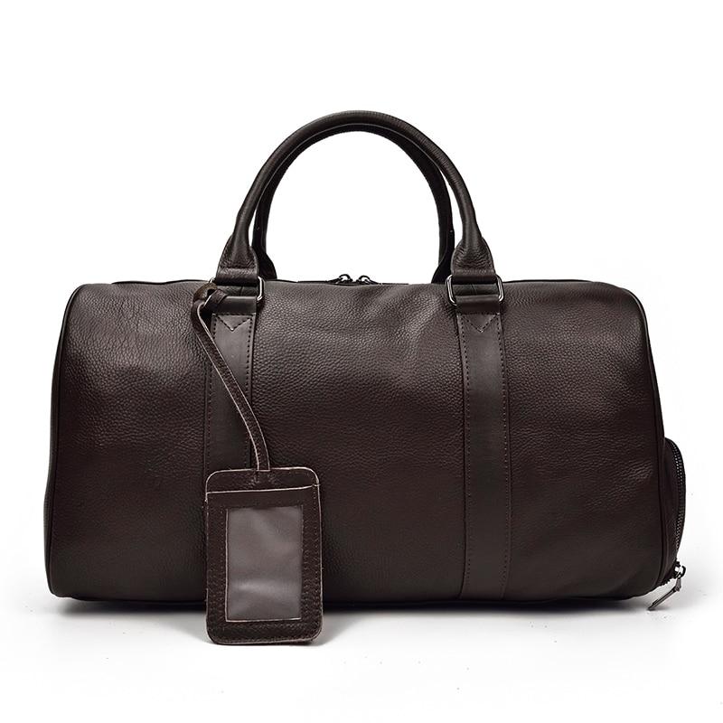 The Endre Weekender | Vintage Leather Duffle Bag STEEL HORSE LEATHER