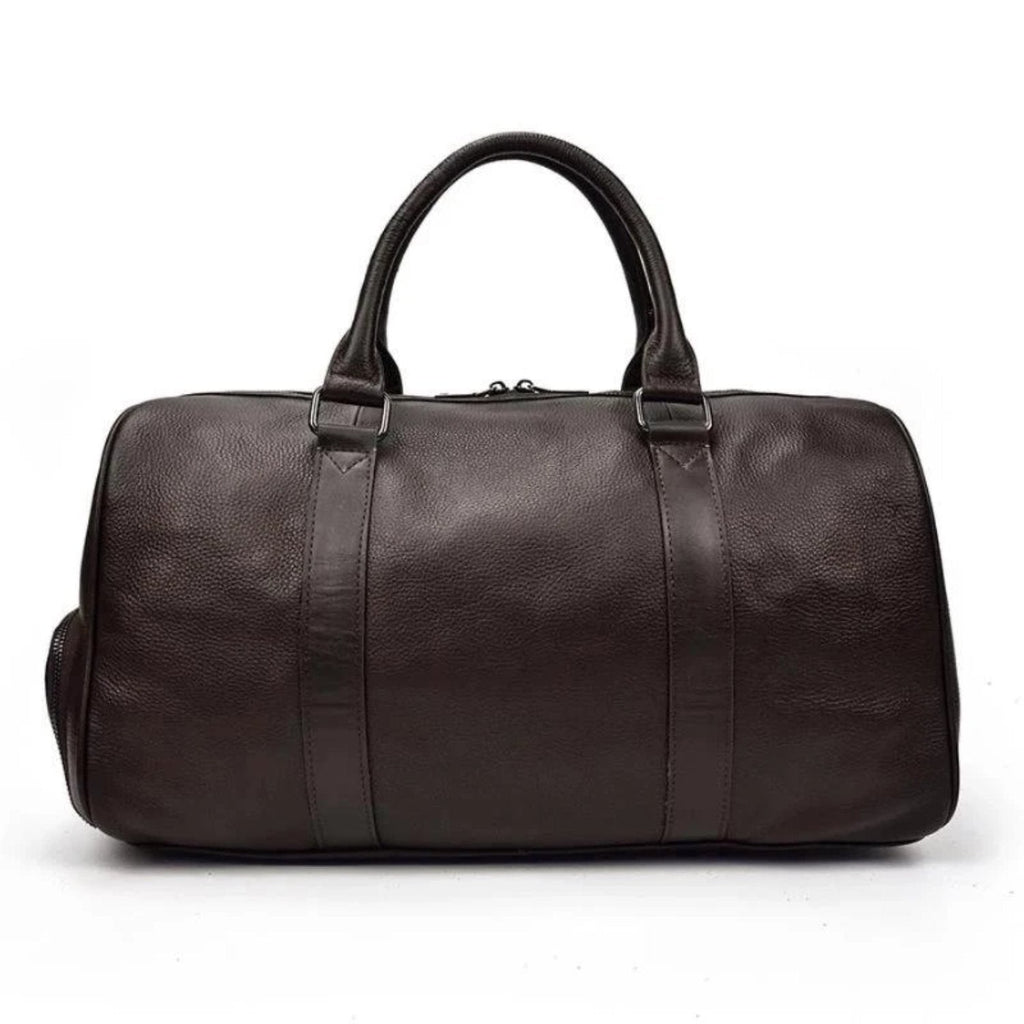 The Endre Weekender | Vintage Leather Duffle Bag STEEL HORSE LEATHER