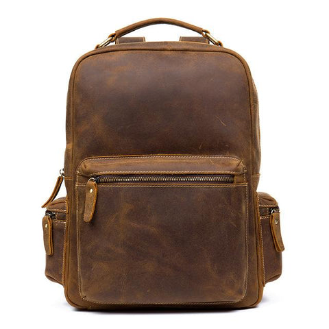 The Langley Backpack | Genuine Vintage Leather Backpack STEEL HORSE LEATHER