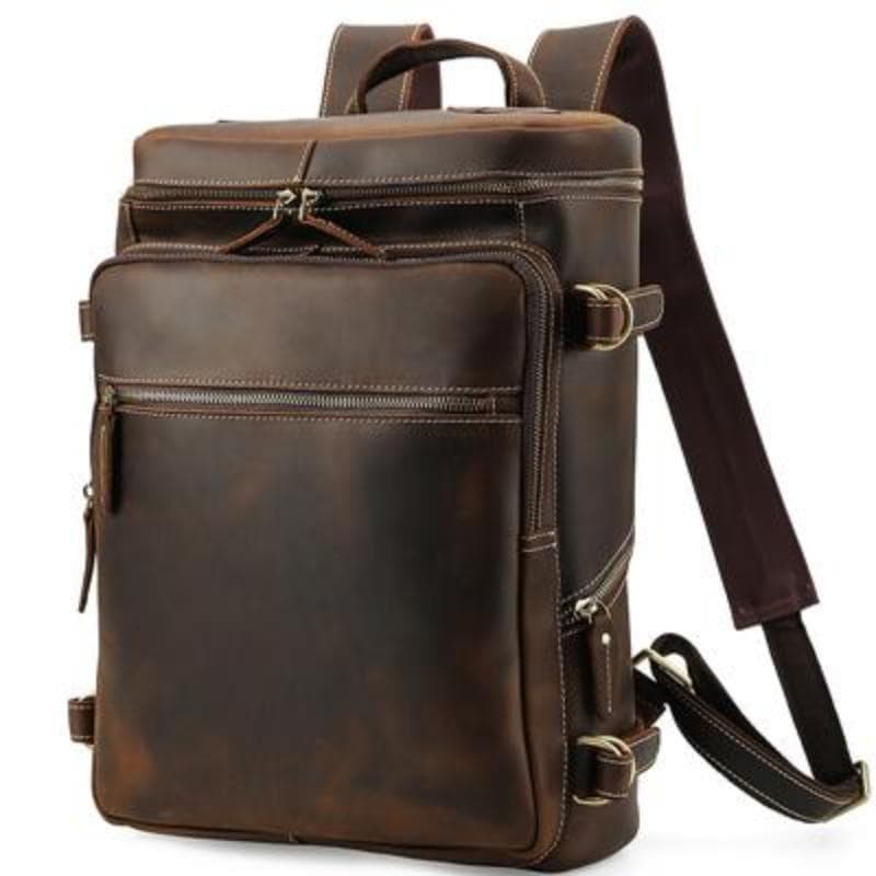 The Raoul Backpack | Handmade Vintage Leather Backpack STEEL HORSE LEATHER