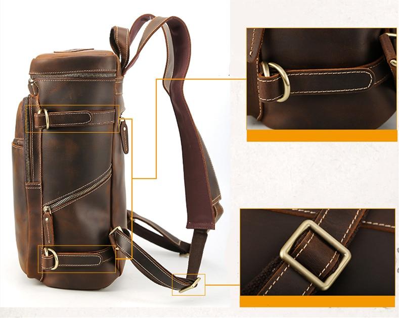 The Raoul Backpack | Handmade Vintage Leather Backpack STEEL HORSE LEATHER