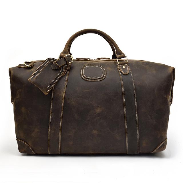 The Eira Duffle Bag | Vintage Leather Weekender STEEL HORSE LEATHER