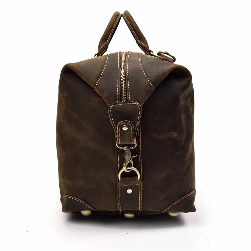 The Eira Duffle Bag | Vintage Leather Weekender STEEL HORSE LEATHER