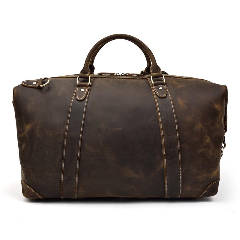 The Eira Duffle Bag | Vintage Leather Weekender STEEL HORSE LEATHER