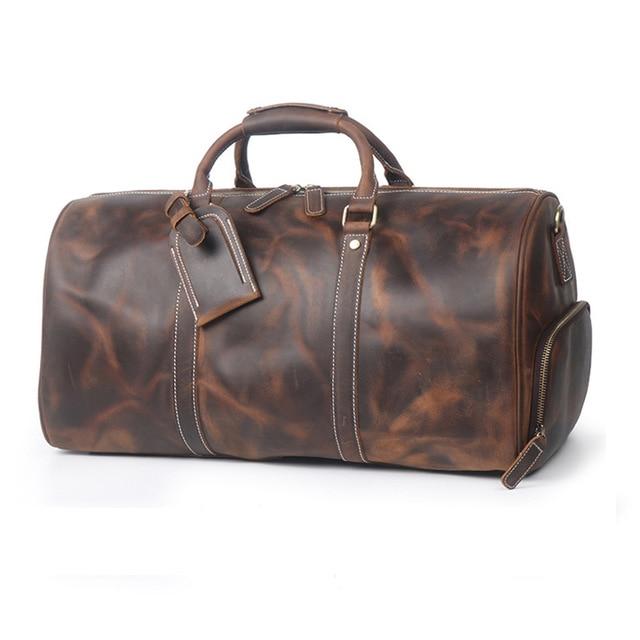The Dagny Weekender | Large Leather Duffle Bag STEEL HORSE LEATHER