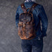 The Olaf Rucksack | Vintage Leather Travel Backpack STEEL HORSE LEATHER