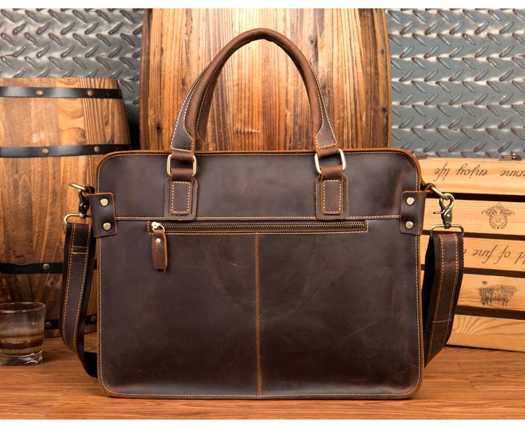The Viggo Briefcase | Genuine Leather Messenger Bag STEEL HORSE LEATHER