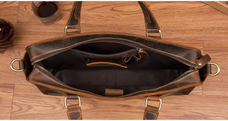 The Viggo Briefcase | Genuine Leather Messenger Bag STEEL HORSE LEATHER