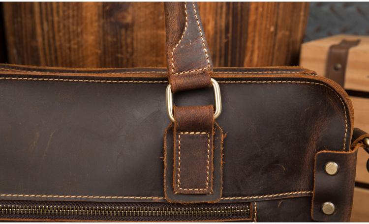 The Viggo Briefcase | Genuine Leather Messenger Bag STEEL HORSE LEATHER