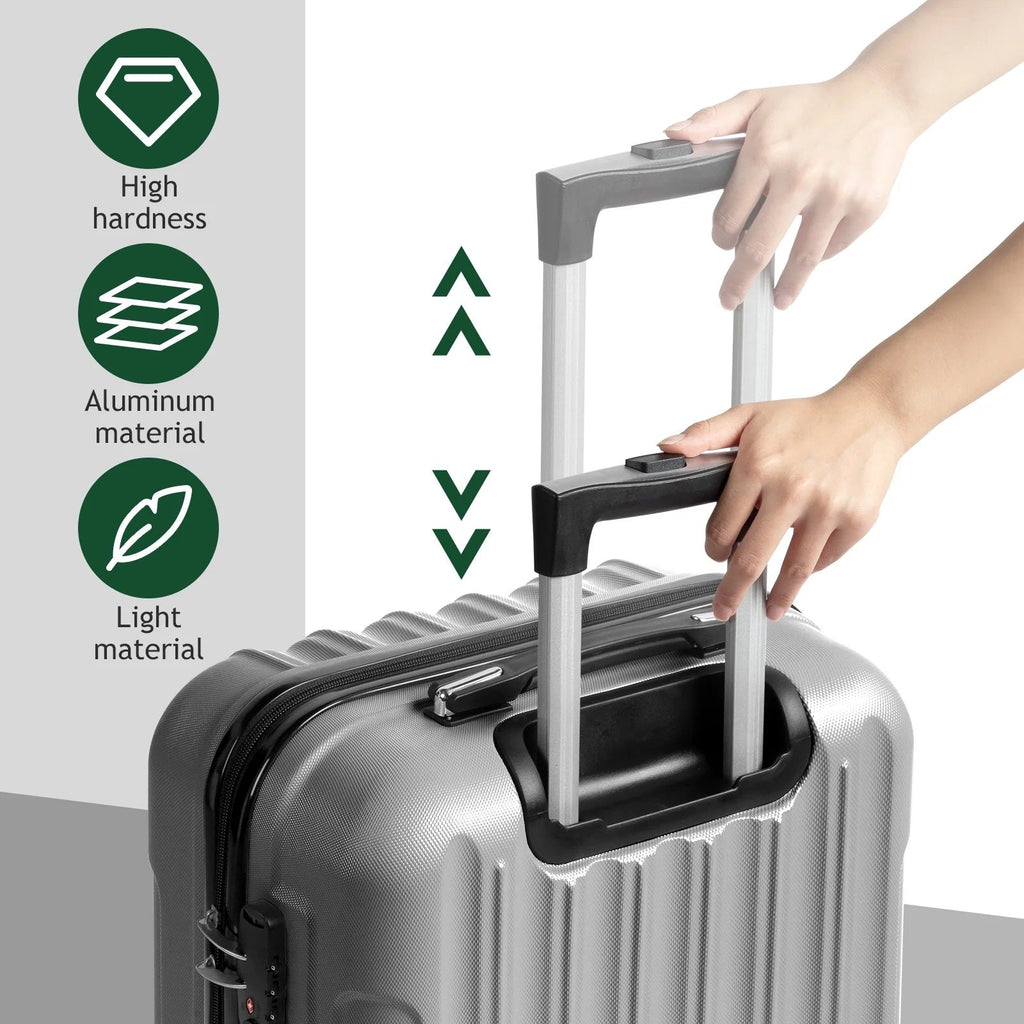 IZOD Zoe 3-Piece Luggage Set – Lightweight ABS Hard Shell Suitcases with 360° Spinner Wheels, Telescopic Handle & Expandable Design (28”/24”/20”)