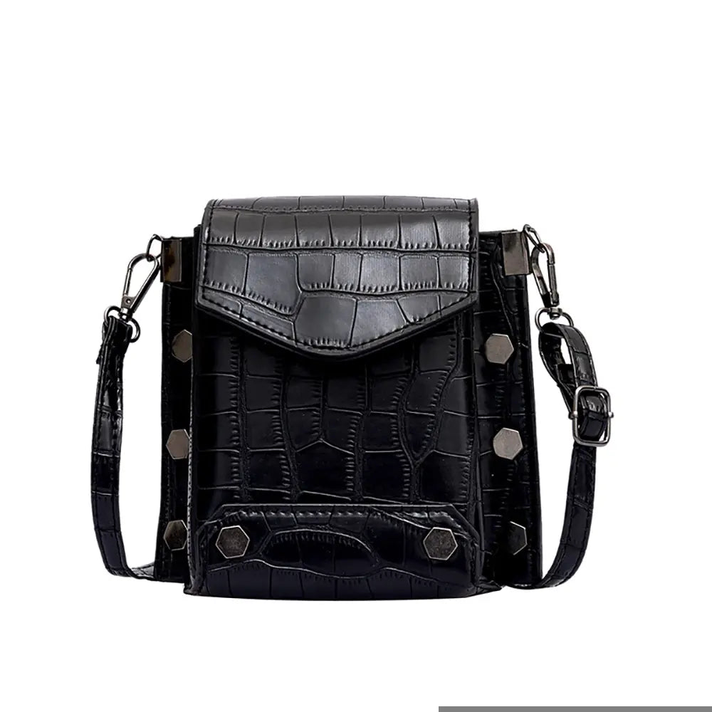 Crocodile Pattern Crossbody Bag for Women Trendy Attic Store01