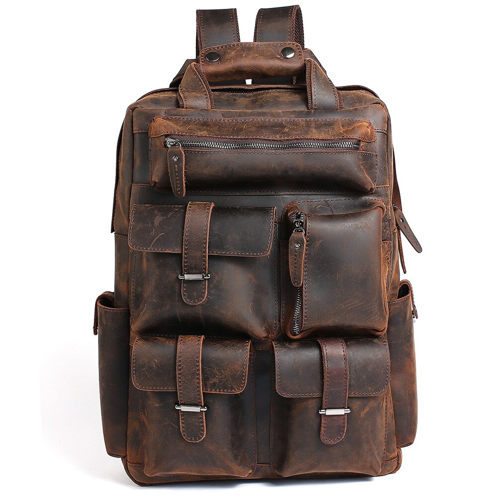 The Shelby Backpack | Handmade Genuine Leather Backpack STEEL HORSE LEATHER