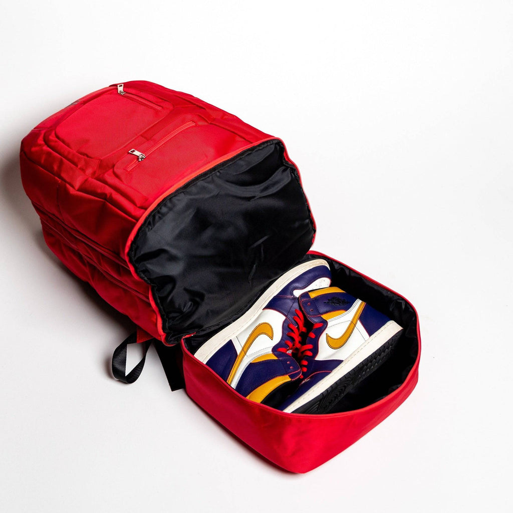 Red Polyester Carry-On Patented Backpack (Only 300 Made) Sole Premise