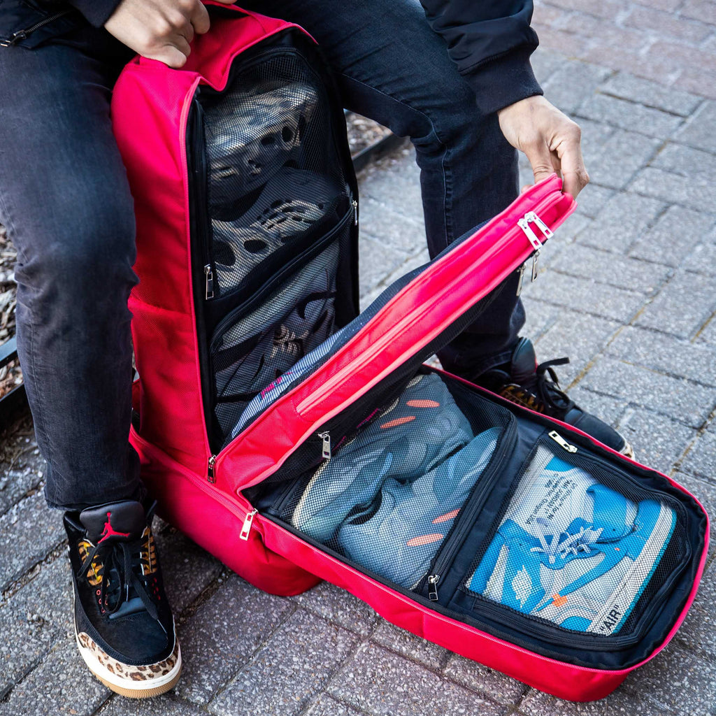 Red Polyester Carry-On Patented Backpack (Only 300 Made) Sole Premise