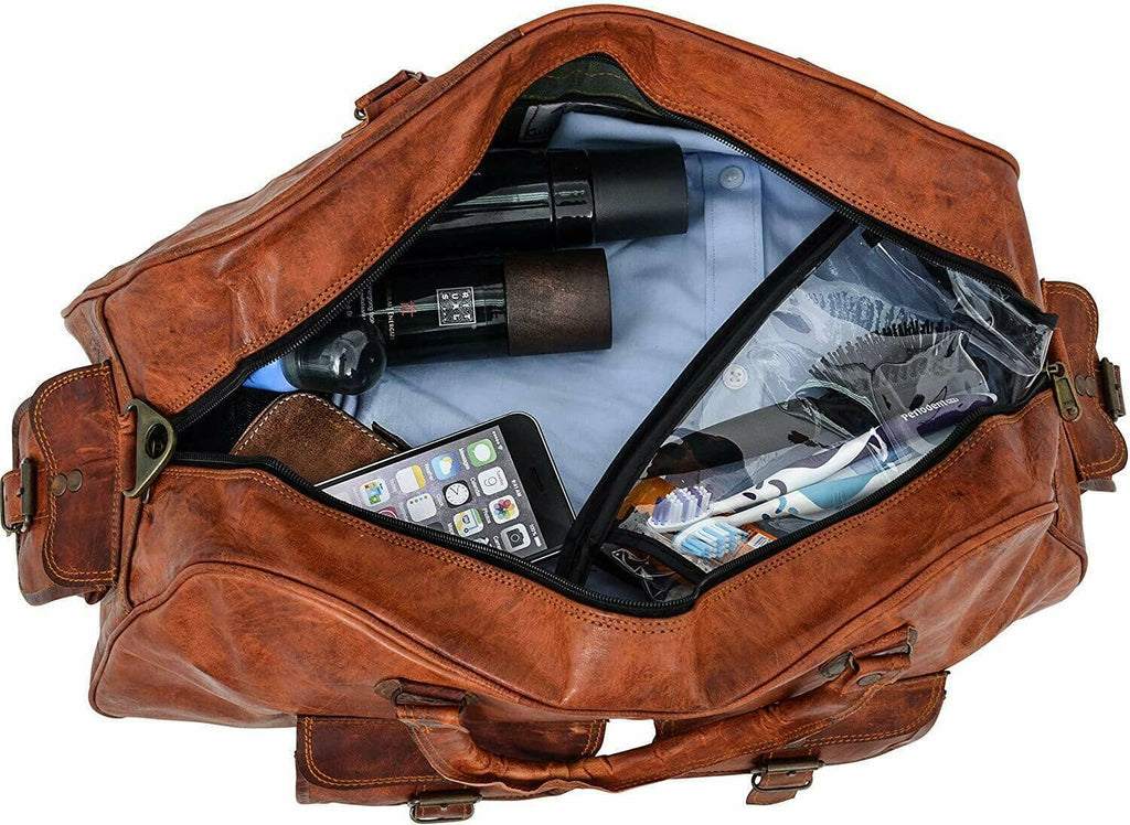The Hydrus Carry-On Duffel Classy Leather Bags