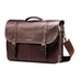 Samsonite Colombian Leather Flapover Double Gusset Case Brown