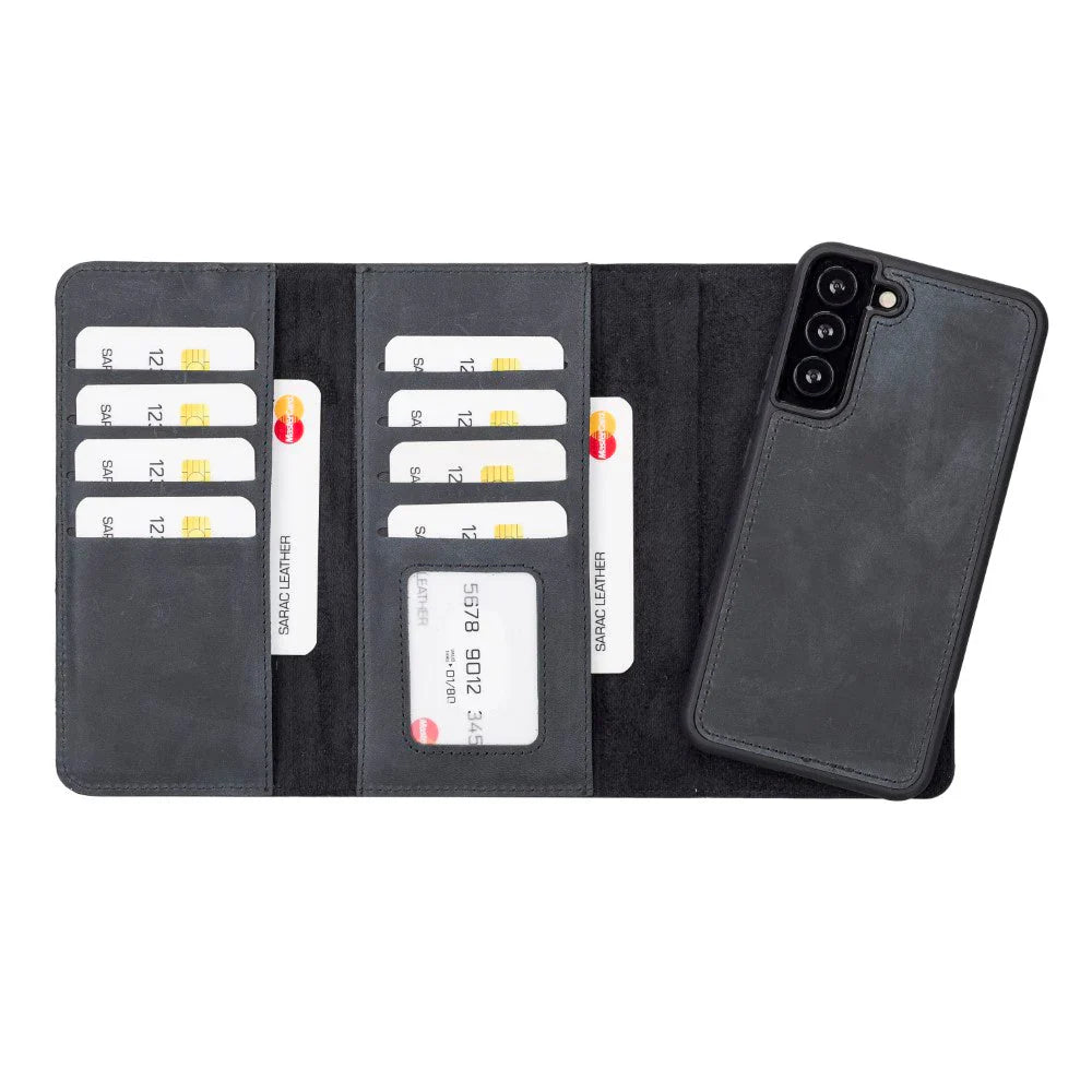 Santa Samsung Galaxy S22 Plus Leather Detachable Wallet Case - LuggageDesigners