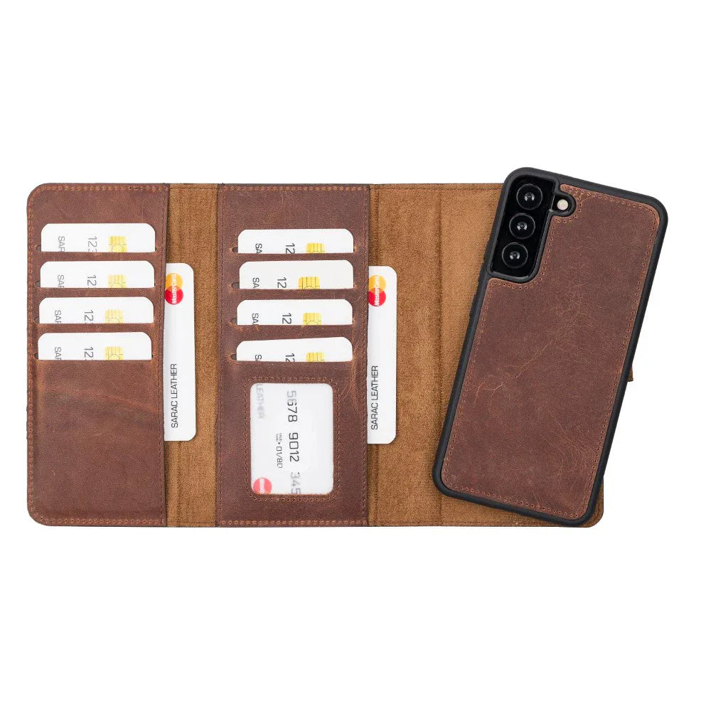 Santa Samsung Galaxy S22 Plus Leather Detachable Wallet Case - LuggageDesigners