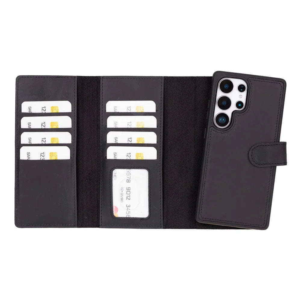 Santa Samsung Galaxy S25 Ultra Leather Detachable Wallet Case Mizuri Leather