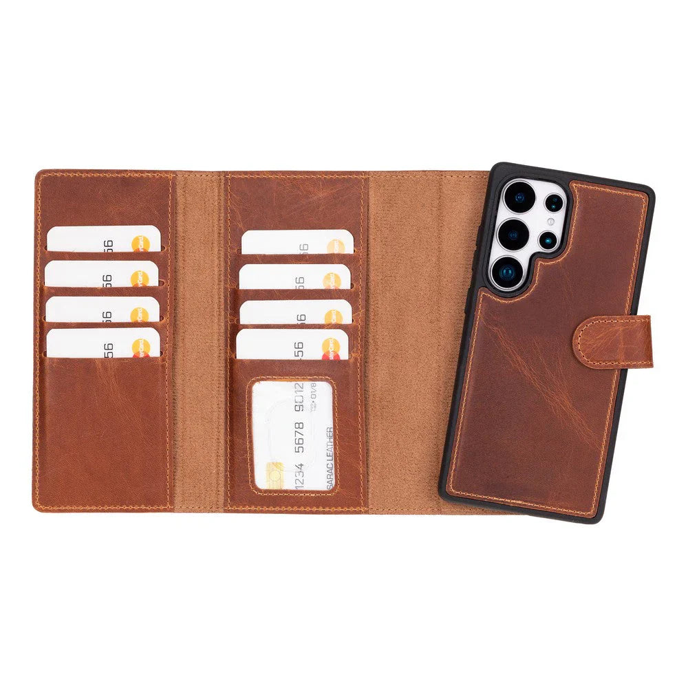 Santa Samsung Galaxy S25 Ultra Leather Detachable Wallet Case Mizuri Leather