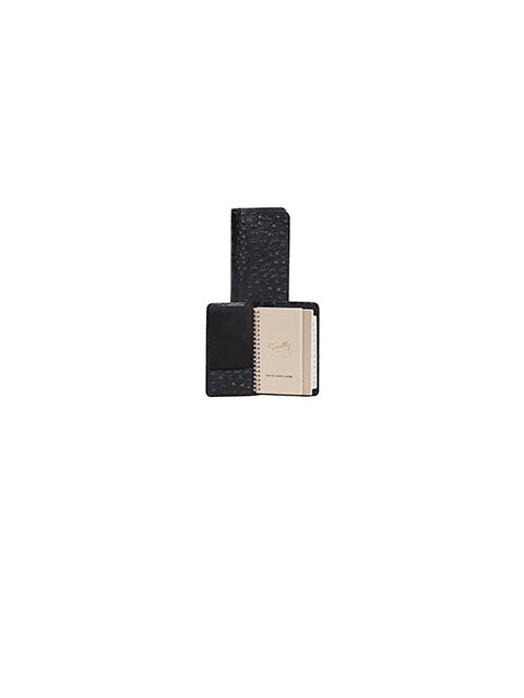 Scully Croco/Ostrich Leather pocket planner Scully