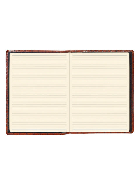 Scully Croco/Ostrich Leather ruled journal Scully
