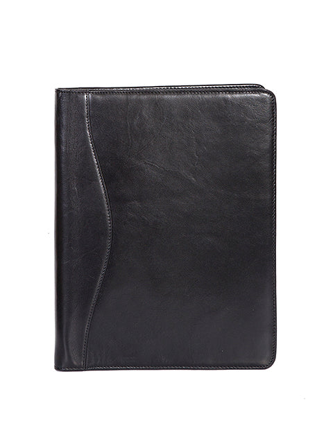 Scully Italian Leather Letter Size Pad Black