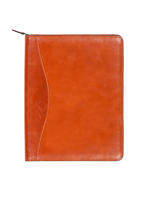 Scully Italian Leather Zip Letter Pad Sunset