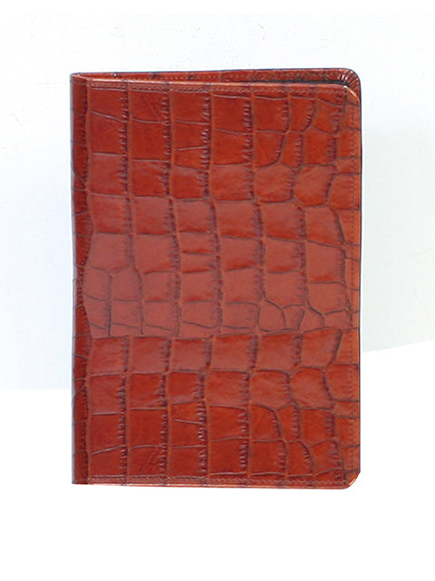 Scully Leather Desk Size Weekly Planner Dark Brown