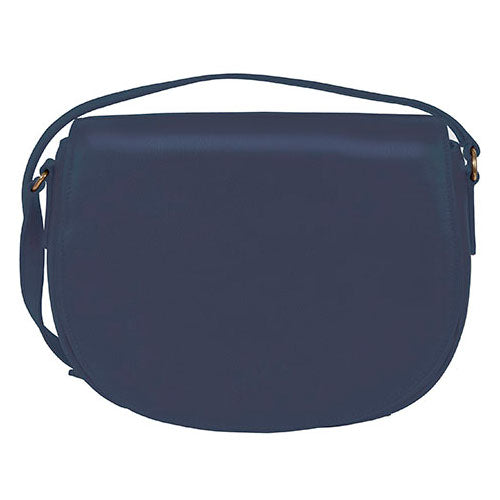 Scully Leather Full Flap Handbag Blue