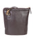 Scully Leather Handbag with Expandable Side Chocolate