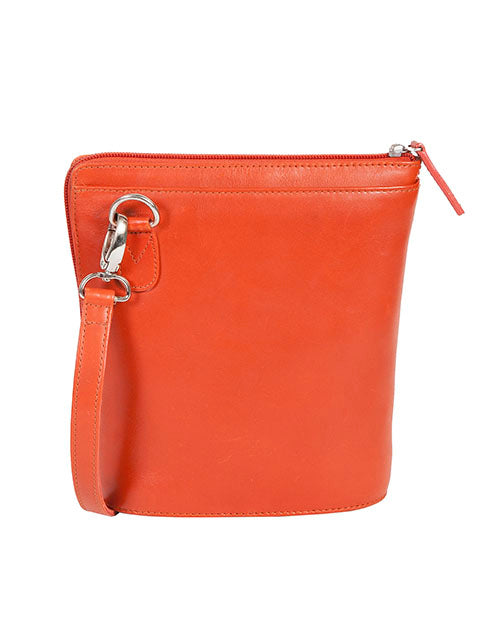 Scully Leather Handbag with Expandable Side Assorted Colors Scully