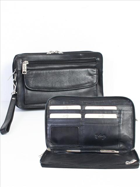 Scully Leather Personal Clutch Assorted Colors Scully