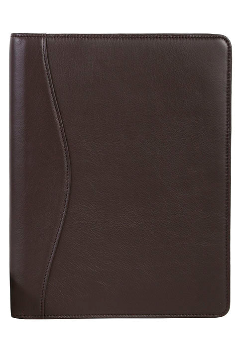 Scully Leather Soft Plonge Letter Size Pad Chocolate