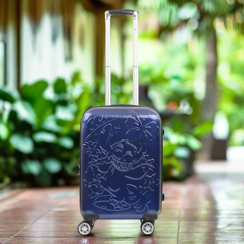 Disney Stitch Surfing 8 Wheel Hardside 22.5" Carry-On Luggage Ful Luggage