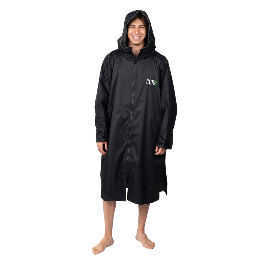 Waterproof Swim Parka | XS-XL (Black) COR Surf