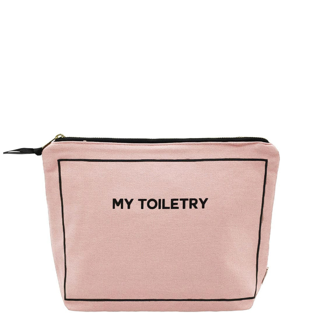 Toiletry Pouch with Coated Lining, Pink/Blush Bag-all