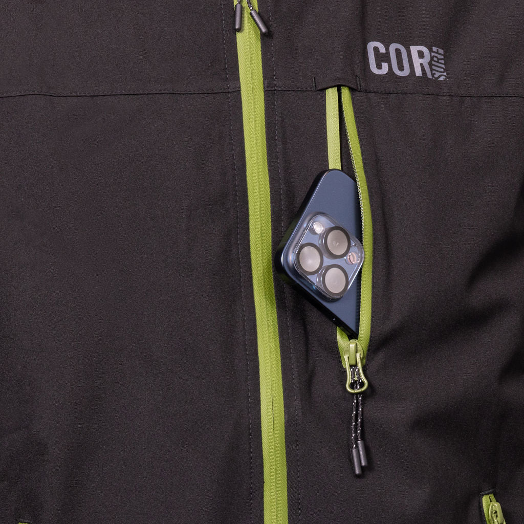 The Huakai Travel Rain Jacket - Unisex COR Surf