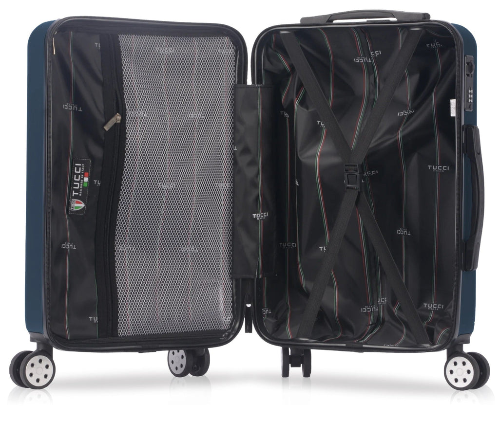TUCCI Italy SOSTEGNO 03 PC Set Spinner Wheeled Suitcase 20", 26", 30" Tucci