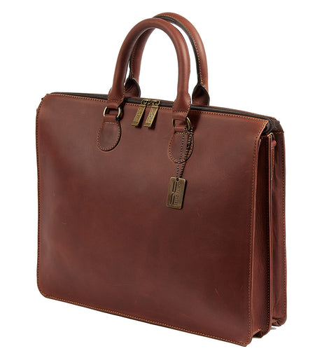 Claire Chase Legendary Sarita Leather Briefcase