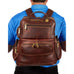 Claire Chase Legendary Executive Backpack Dark Brown