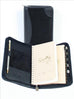 Scully Leather Suede Zip Pocket Planner Black