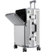 Suitcase Travel Luggage Trolley Front-Opening Large Capacity Aluminum Frame Carry-On Cabin Bag Social Buzz eSIMs