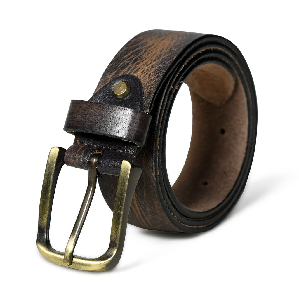 Eden Dark Brown Men's Leather Belt Classy Leather Bags