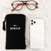 My Specs Glasses Case with Outside Pocket, Black Bag-all
