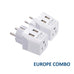 Europe Travel Adapter Plug Combo - Type C, E/F | Dual USB – European Combo (CTU-9-9C) Ceptics