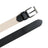 Cream & Black Braided Canvas Leather Belt Classy Leather Bags